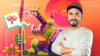 Ilustración geométrica con volumen. Un curso de Ilustración de Edgar Rozo