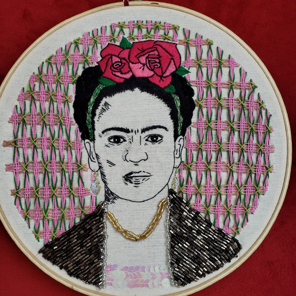 Mi Proyecto del curso: Creación de retratos bordados | Domestika