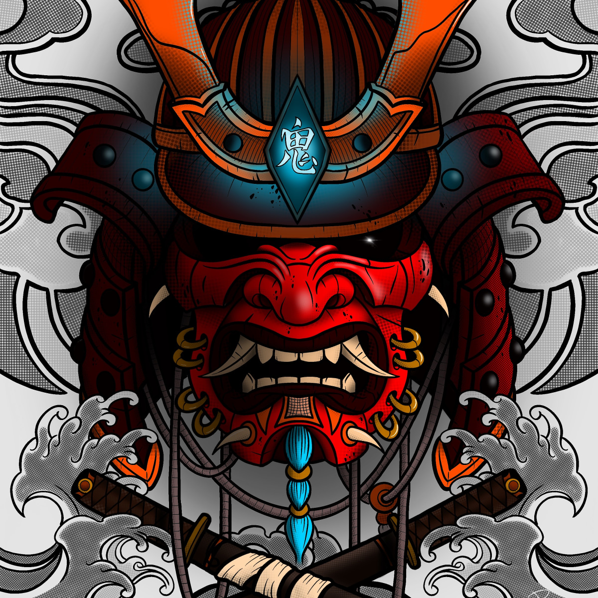 Samurai Mask Concept Art