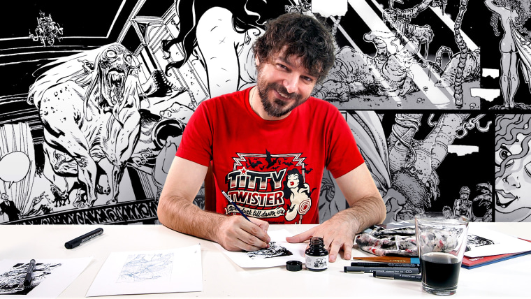 Técnicas de entintado para cómic e ilustración