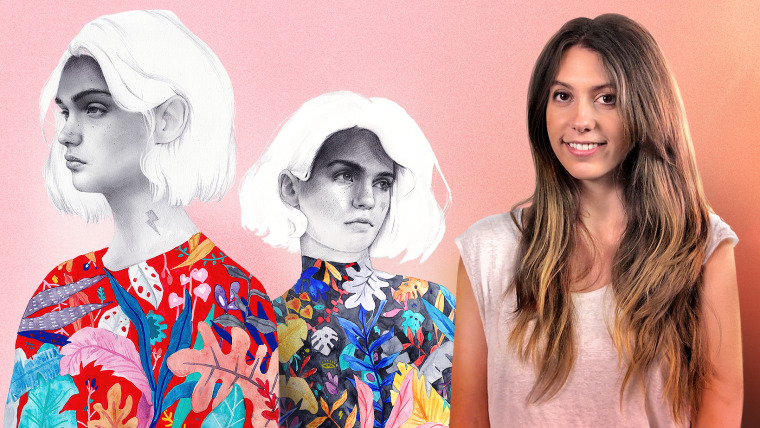 Ritratto con matita, tecniche di colore e Photoshop