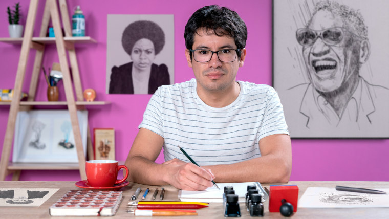 Introduction to Portraits with India Ink and Nibs