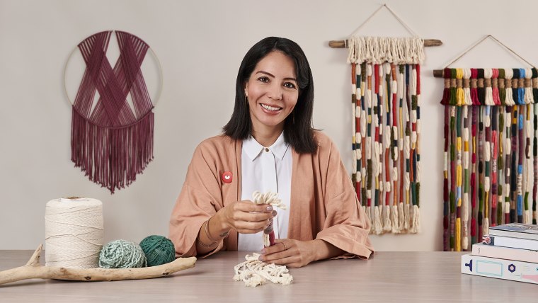 Macramé: técnicas de tejido envuelto