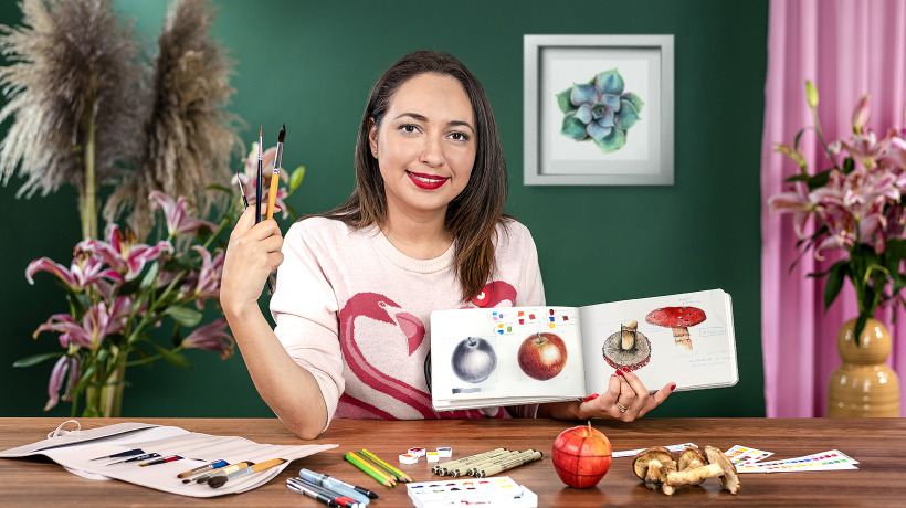 Ilustración de un diario naturalista