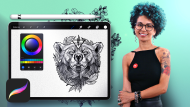 Digital Design and Illustration of Tattoos with Procreate. Illustration course by Tania Maia