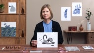Carved Stamps for Illustrated Compositions. Craft & Illustration course by Viktoria Åström