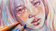 Dibujo de retratos llamativos con lápices de colores. Un curso de Ilustración de Gabriela Niko