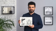 Sketching arquitetônico: pensando com papel e caneta. Curso de Arquitetura, e Espaços por Saleh Alenzave