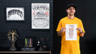 Tattoo Lettering. Calligraphy, and Typography course by Caio Cruz