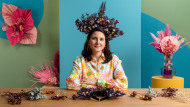 Dekorieren mit Blumen und getrockneten Blättern. Ein Kurs der Kategorie Handarbeit von Marina Dias
