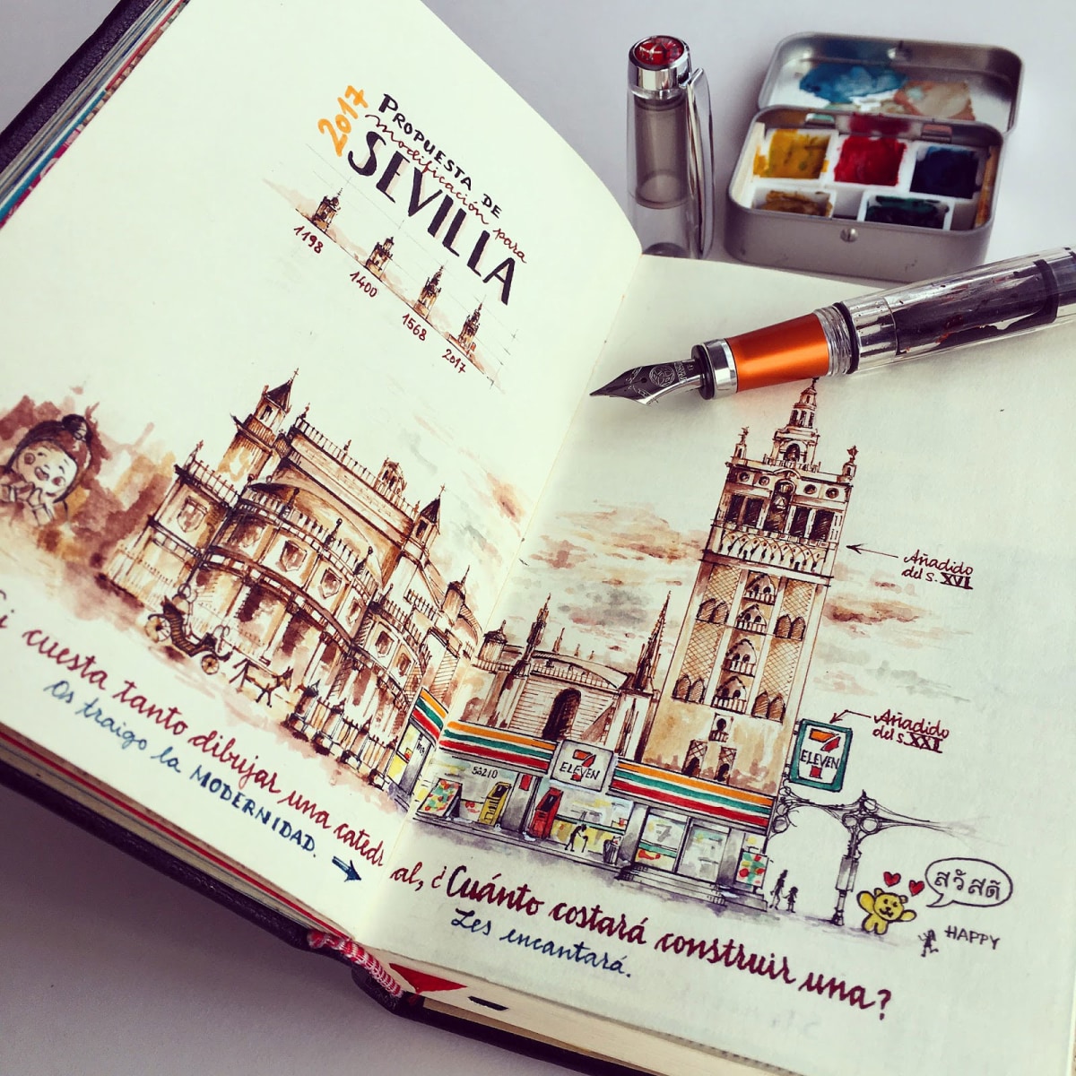 Cuadernos de viaje ilustrados