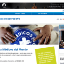 web de Médicos del Mundo - España. Design projeto de Freepress S. Coop. Mad. - 28.03.2011