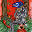 ska fish. Traditional illustration project by Penelope Moreno - 09.10.2011