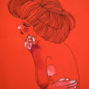 "El pelo". Ilustração tradicional projeto de Sara Barajas Negueruela - 05.12.2011