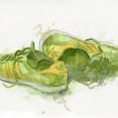 Acuarelas y zapatillas. Un proyecto de Ilustración tradicional de Josep Segarra - 04.10.2012
