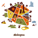 Bologna Colors. Design, and Traditional illustration project by Daniel Pagans - 07.08.2013