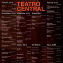 Calendario Teatro Central.  projeto de Pedro J. Zurita Lobato - 14.07.2013