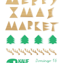 cartel merry xmas market. Design, and Traditional illustration project by Javier Llanes Ballester - 09.17.2013