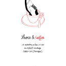 cartel shoes & coffee. Design, and Traditional illustration project by Javier Llanes Ballester - 09.17.2013