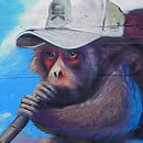 Graffiti | O.K. Monkey. Traditional illustration project by Juan Miguel Yera Pardo - 09.22.2013