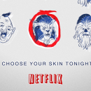 NETFLIX - CHOOSE YOUR SKIN TONIGHT. Design, Traditional illustration, and Advertising project by Saint Kilda - 11.10.2013