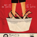 9 Muestra de Cine de Lavapiés. Een project van  Ontwerp y Traditionele illustratie van Iago Berro - 26.11.2013
