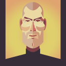 Steve Jobs. Design e Ilustração tradicional projeto de Federico Cerdà - 20.01.2014
