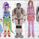 Diseño de personajes de Gea Zero. Design, e Artes plásticas projeto de Ana Clara González Hinojal - 27.01.2004