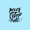 Never stop ride. Graphic Design, T, and pograph project by Albert Ramon Mulet - 02.06.2014