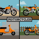 Motorcycles. Traditional illustration project by Iker Domínguez Bárcena - 02.12.2014
