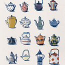 Teapots. Traditional illustration project by Ina Fiebig - 02.26.2014