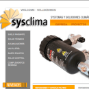 Web sysclima.com. Un proyecto de Diseño, Diseño gráfico, Diseño Web y Desarrollo Web de Rafael Cachos Calvo - 13.09.2011