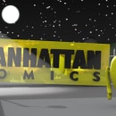 Cortinilla publicitaria Manhattan Comics.. 3D, Animação, e Multimídia projeto de Josevi Blender - 13.03.2014