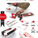 Identidad corporativa "Cárnicas de la MANO". Un proyecto de Diseño, Diseño gráfico y Packaging de Ruben Vela Piñuela - 10.04.2014