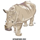 Rinoceronte Blanco. Un proyecto de Ilustración tradicional de Jesus Velasquez - 03.05.2014