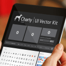 Charty Kit UI vectorial. UX / UI, and Web Design project by Carlos Yllobre - 05.12.2014