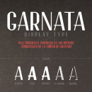 GARNATA Display (free font). Design, T, and pograph project by JuanJo Rivas - 05.18.2014