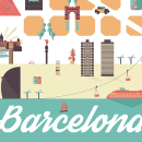 Barcelona. Ilustração tradicional projeto de Sergio Bruno - 26.05.2014