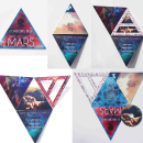 CD Design - 30 Seconds to Mars. Een project van Traditionele illustratie, Grafisch ontwerp y Packaging van Virginia Quílez - 17.07.2014