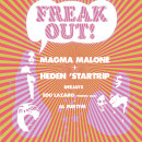 Freak Out! Inauguración Sala New Underground  Poster. Design gráfico projeto de Enric Chalaux - 15.09.2014