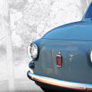 COLOR&TRIM + RENDERING AUTOMOTIVE: FIAT 500 (1959). Design de automóveis, e Design gráfico projeto de Miriam Rey - 25.09.2014