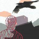 Ilustraciones inspiradas en la novela "Kafka en la orilla". Ilustração tradicional projeto de Laura Assucena - 15.10.2014