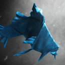 Origami Fish OpenerNuevo proyecto. Un projet de Motion design, Animation , et Conception de titres de film de Borja Aguado Aizpun - 10.11.2014