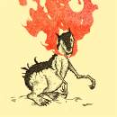 Typhlosion. Traditional illustration project by Laura Ce - 11.17.2014