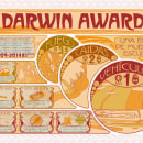 Darwin Awards Art Nouveau - Mi Proyecto del curso Infografía antibostezos. Traditional illustration, Graphic Design & Information Architecture project by Carlos Luzón Gracia - 01.02.2015