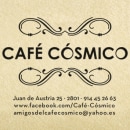 Tarjeta + Flyer comercial para "Café Cósmico". Graphic Design project by Alex M. Díez - 01.18.2015