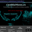 CambiaDiscos.es - Comunidad de intercambio de discos antigüos - Portada. Web Design projeto de Moisés Alcocer - 19.02.2015
