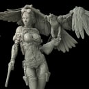 Jessica Thunderhawk. 3D, Character Design, and Sculpture project by David Fernández Barruz - 02.21.2015