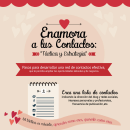 Infografía "Enamora a tus contactos". Design gráfico projeto de Verónica Salcedo - 09.02.2015