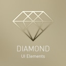 Diamond UI Elements. UX / UI, Art Direction, Graphic Design, Web Design, and Web Development project by ▼ Pat Ba ▼ - 03.10.2015
